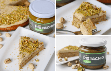 Fitness recept: Netradiční pistáciový dort s krémem z ricotty, proteinu a pistáciového másla