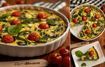 Fitness recept: Špenátový quiche – slaný francouzský koláč