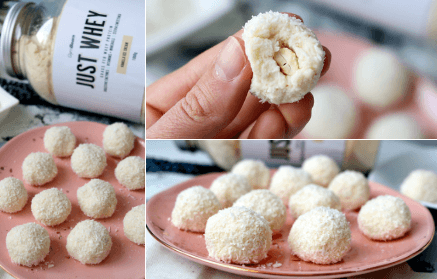 Fitness recept: Kokosové proteinové kuličky s mandlí jako Raffaello