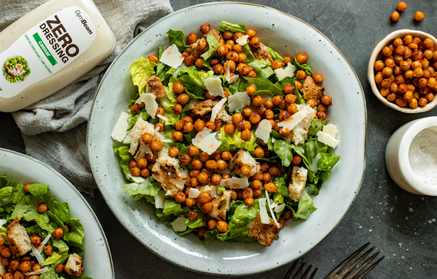 Fitness recept: Caesar salát s křupavou cizrnou