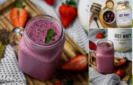 Fitness recept: Osvěžující proteinové smoothie z lesního ovoce