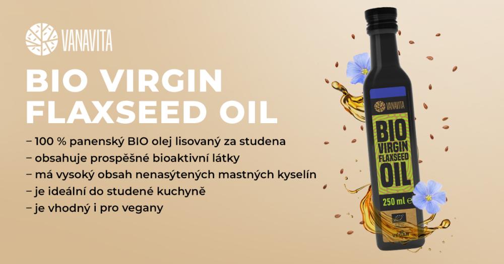 Bio Lněný olej - VanaVita