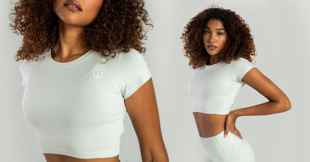 Dámské tričko Essential CropTop Moon Grey - STRIX