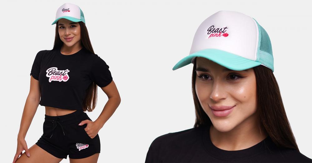 Kšiltovka Panel Cap Mint - BeastPink