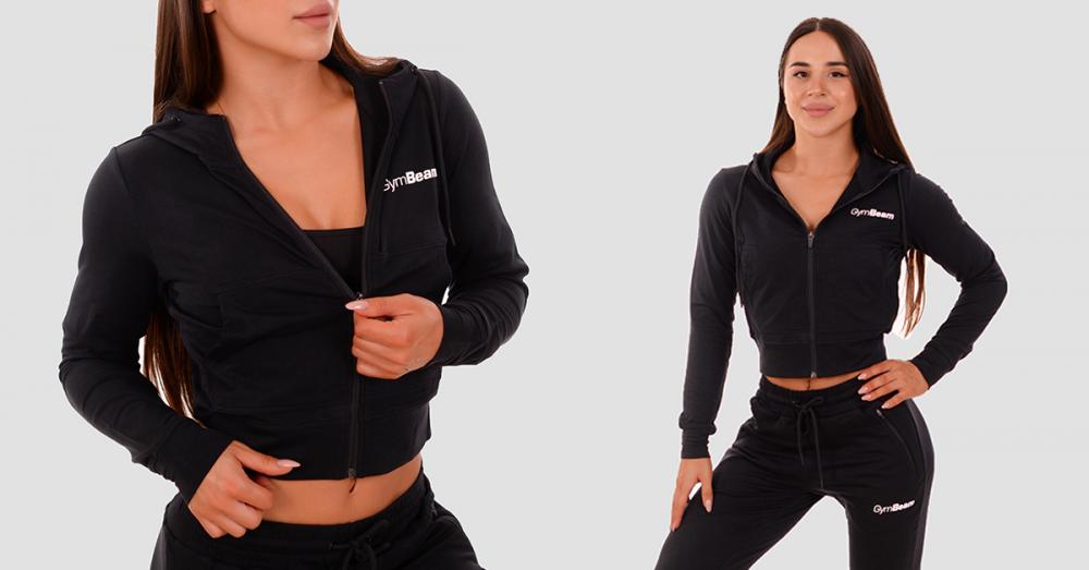 Dámská mikina Zip-up TRN black - GymBeam