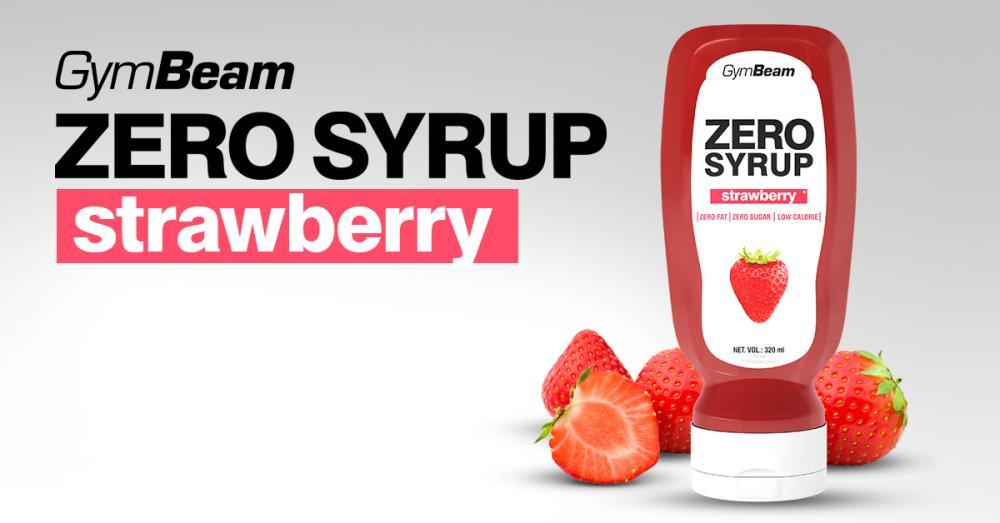 ZERO SIRUP jahoda - GymBeam