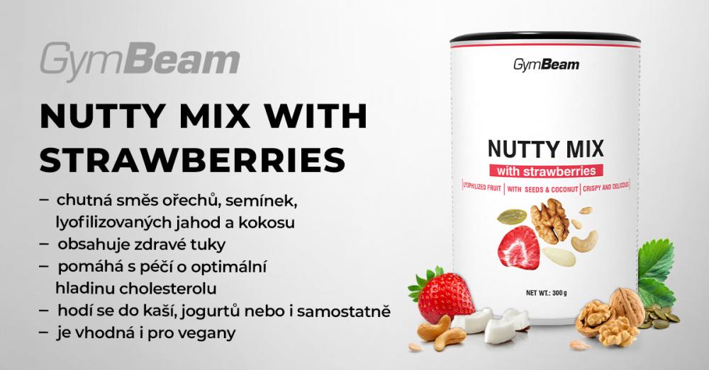  Nutty Mix s jahodami - GymBeam