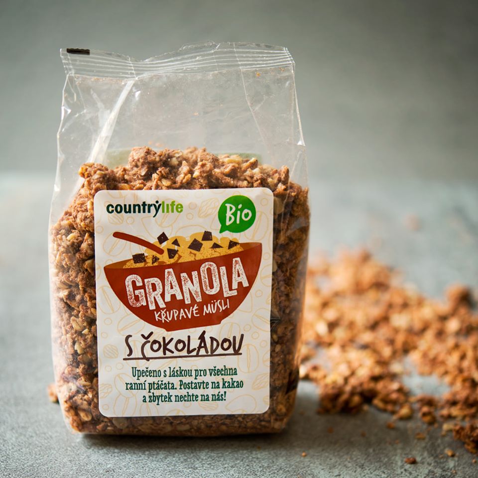 BIO Granola - Křupavé ovesné müsli 350 g - Country Life