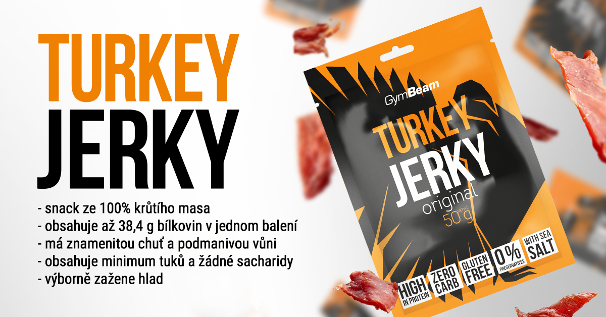 Sušené maso Turkey Jerky - GymBeam