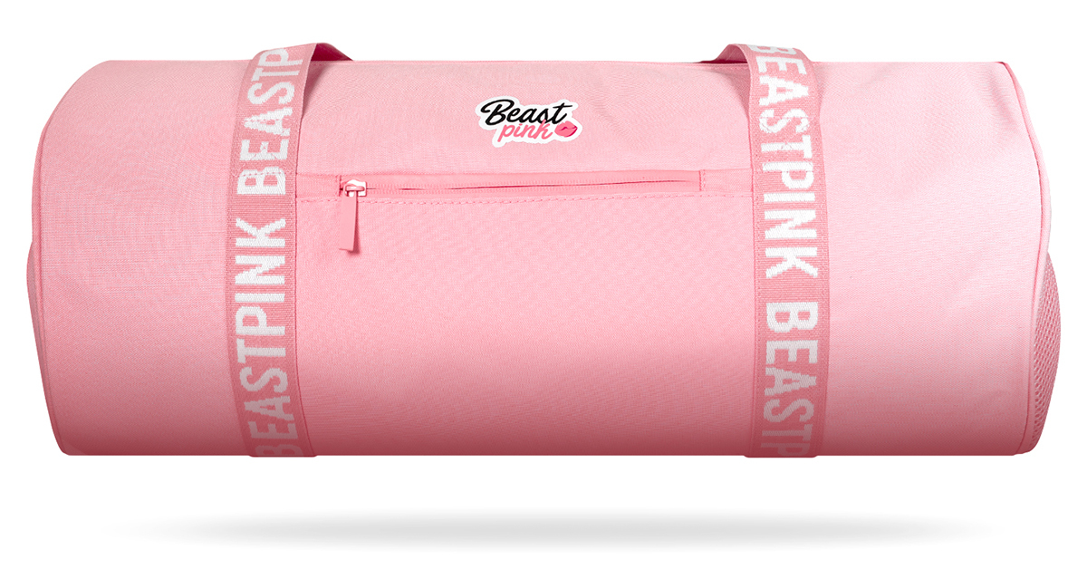 Sportovní taška Barrel Baby Pink - BeastPink