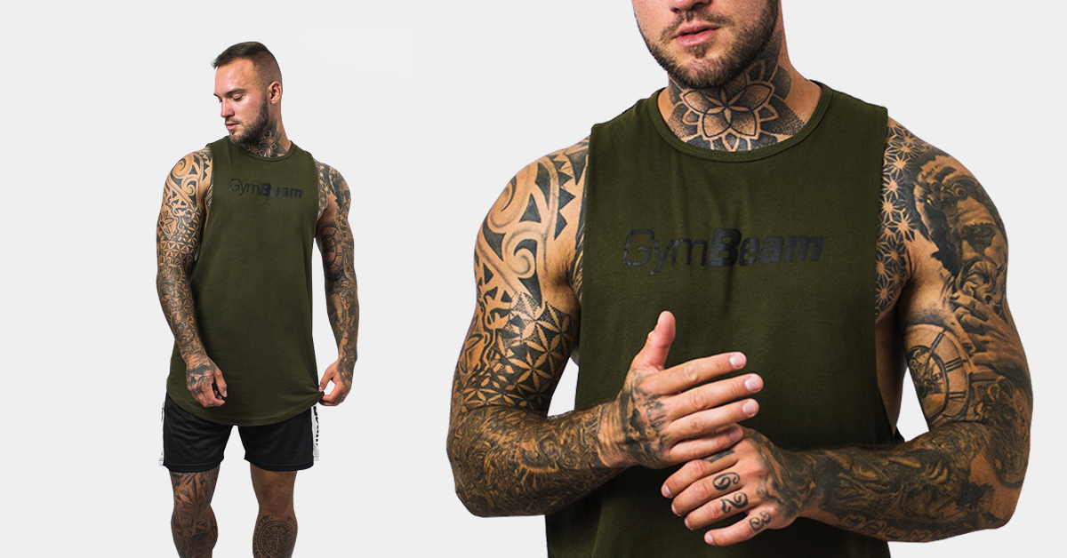 tilko Cut Off Military Green - Gym Beam